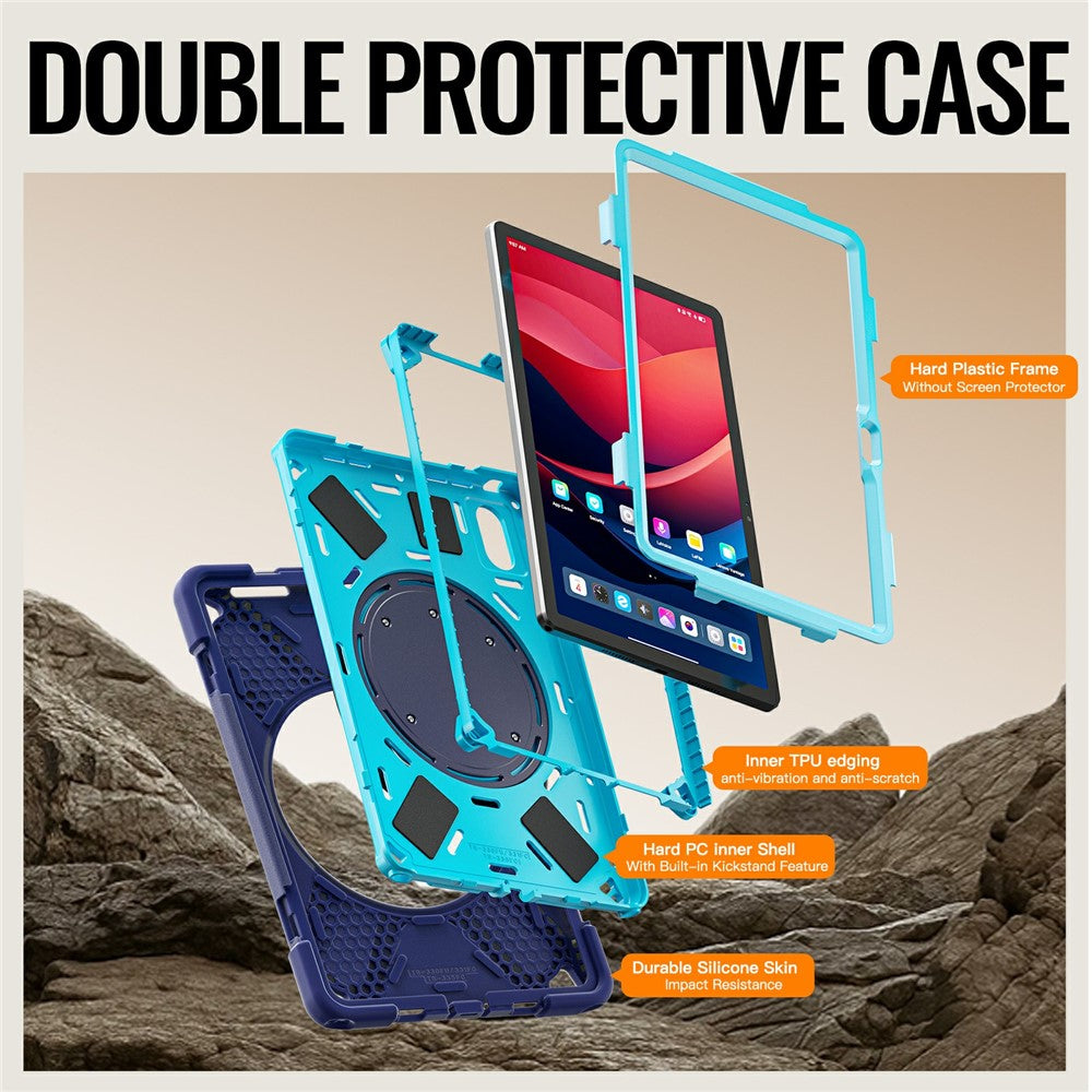 Kickstand Case for Lenovo Pad 11 2025 TB-335FC / 2024 / Tab K11 Gen 2 TB336 / K11 TB-330XU / P11 Gen 2 / M11 TB-330FU 331FC Tablet Cover - Navy Blue