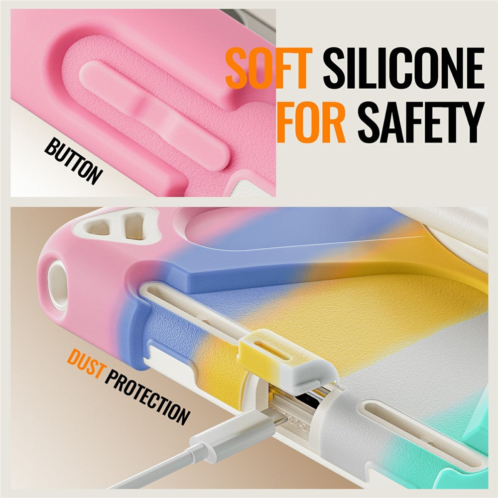 Kickstand Case for Lenovo Pad 11 2025 TB-335FC / 2024 / Tab K11 Gen 2 TB336 / K11 TB-330XU / P11 Gen 2 / M11 TB-330FU 331FC Tablet Cover - Colorful Pink