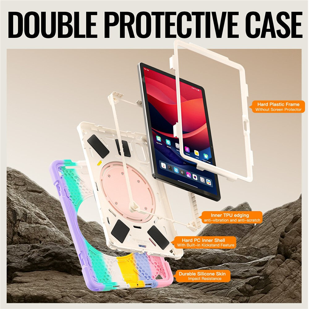 Kickstand Case for Lenovo Pad 11 2025 TB-335FC / 2024 / Tab K11 Gen 2 TB336 / K11 TB-330XU / P11 Gen 2 / M11 TB-330FU 331FC Tablet Cover - Colorful Pink