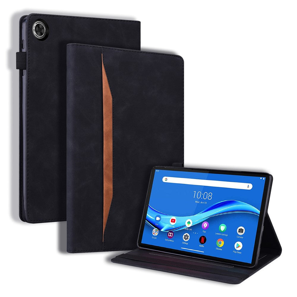 For Lenovo K9 / Tab One Case PU Leather Protective Folio Tablet Cover with Card Holder - Black