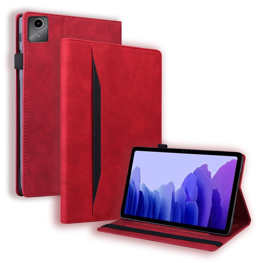 For Lenovo Xiaoxin Pad 2025 TB365FC Case PU Leather Protective Folio Tablet Cover with Card Holder - Orange