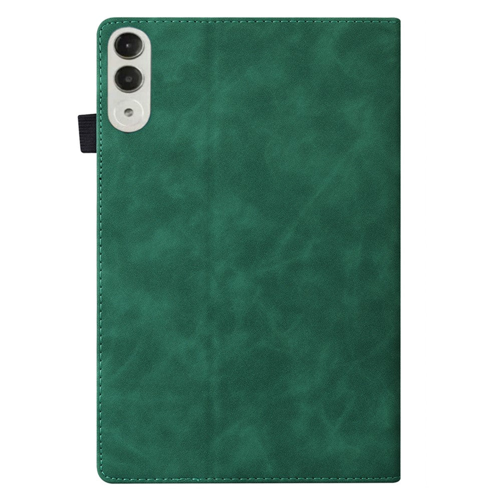For Lenovo Xiaoxin Pad Pro GT TB710FU, FE Case PU Leather Protective Folio Tablet Cover with Card Holder - Green