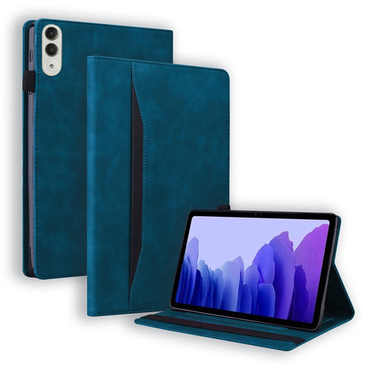 For Lenovo Xiaoxin Pad Pro GT TB710FU, FE Case PU Leather Protective Folio Tablet Cover with Card Holder - Blue