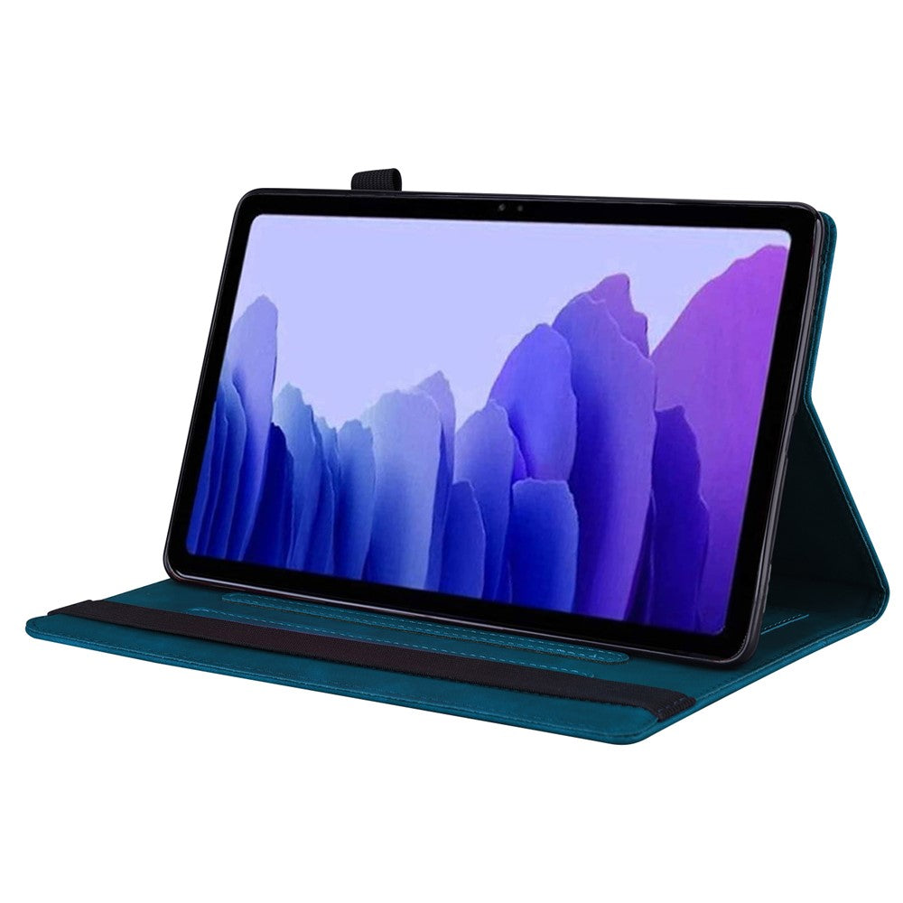 For Lenovo Xiaoxin Pad Pro GT TB710FU, FE Case PU Leather Protective Folio Tablet Cover with Card Holder - Blue