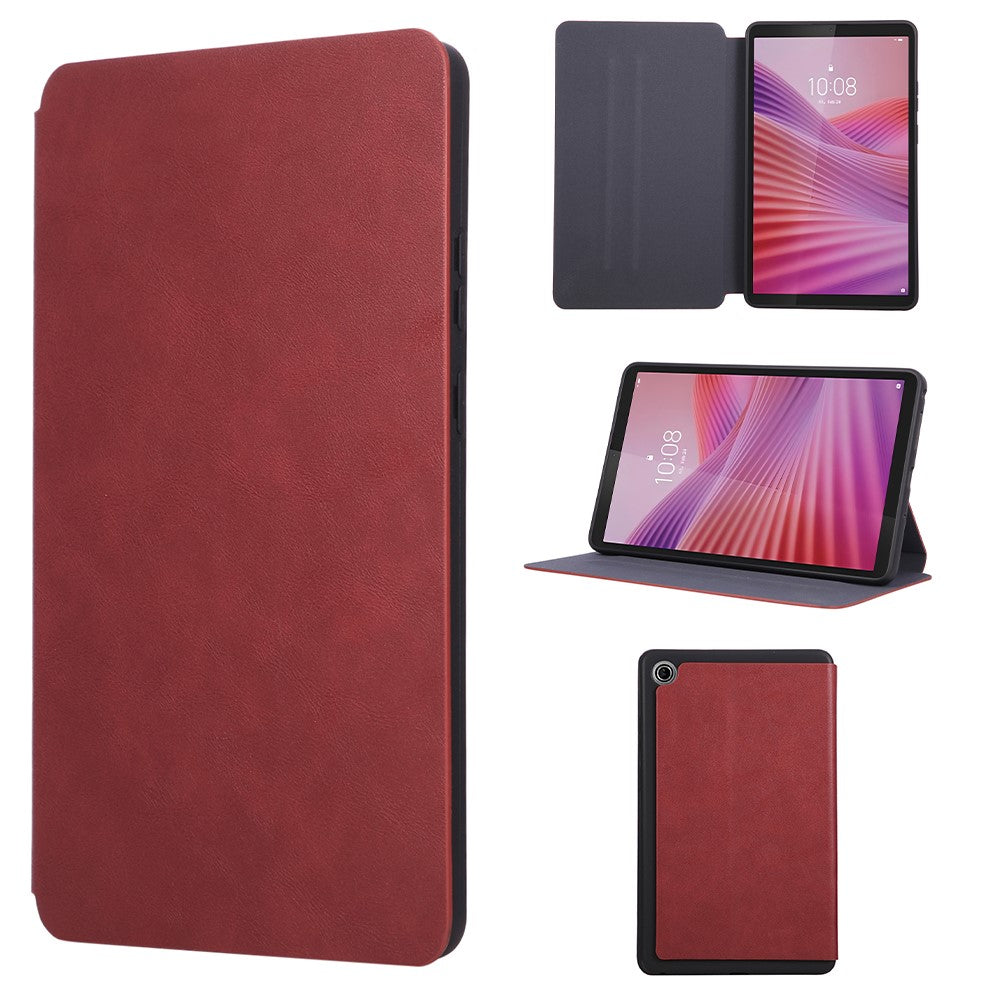 For Lenovo Tab K9 / Tab One Shockproof Case PU Leather Tablet Cover with Stand - Red