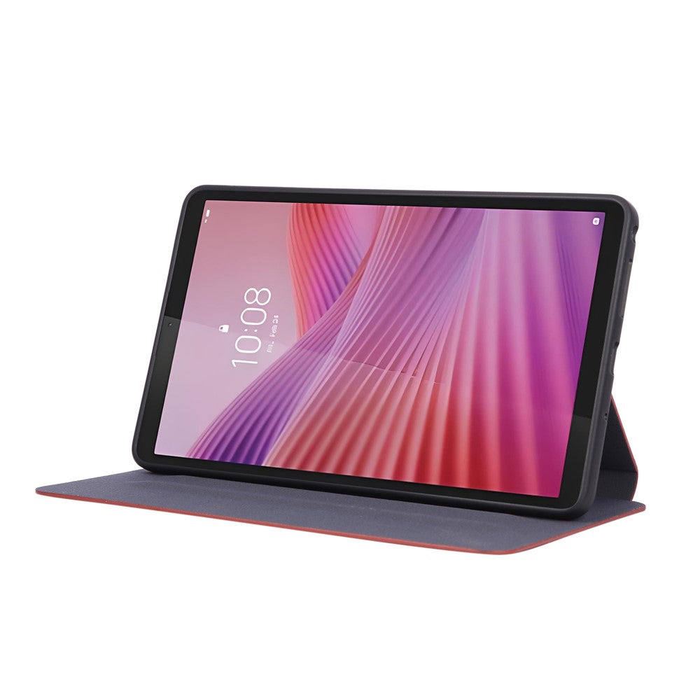 For Lenovo Tab K9 / Tab One Shockproof Case PU Leather Tablet Cover with Stand - Red