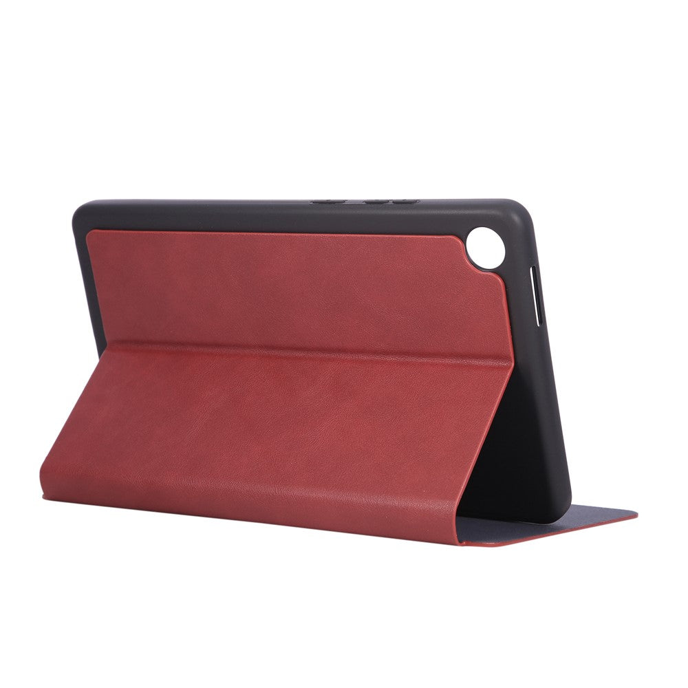 For Lenovo Tab K9 / Tab One Shockproof Case PU Leather Tablet Cover with Stand - Red