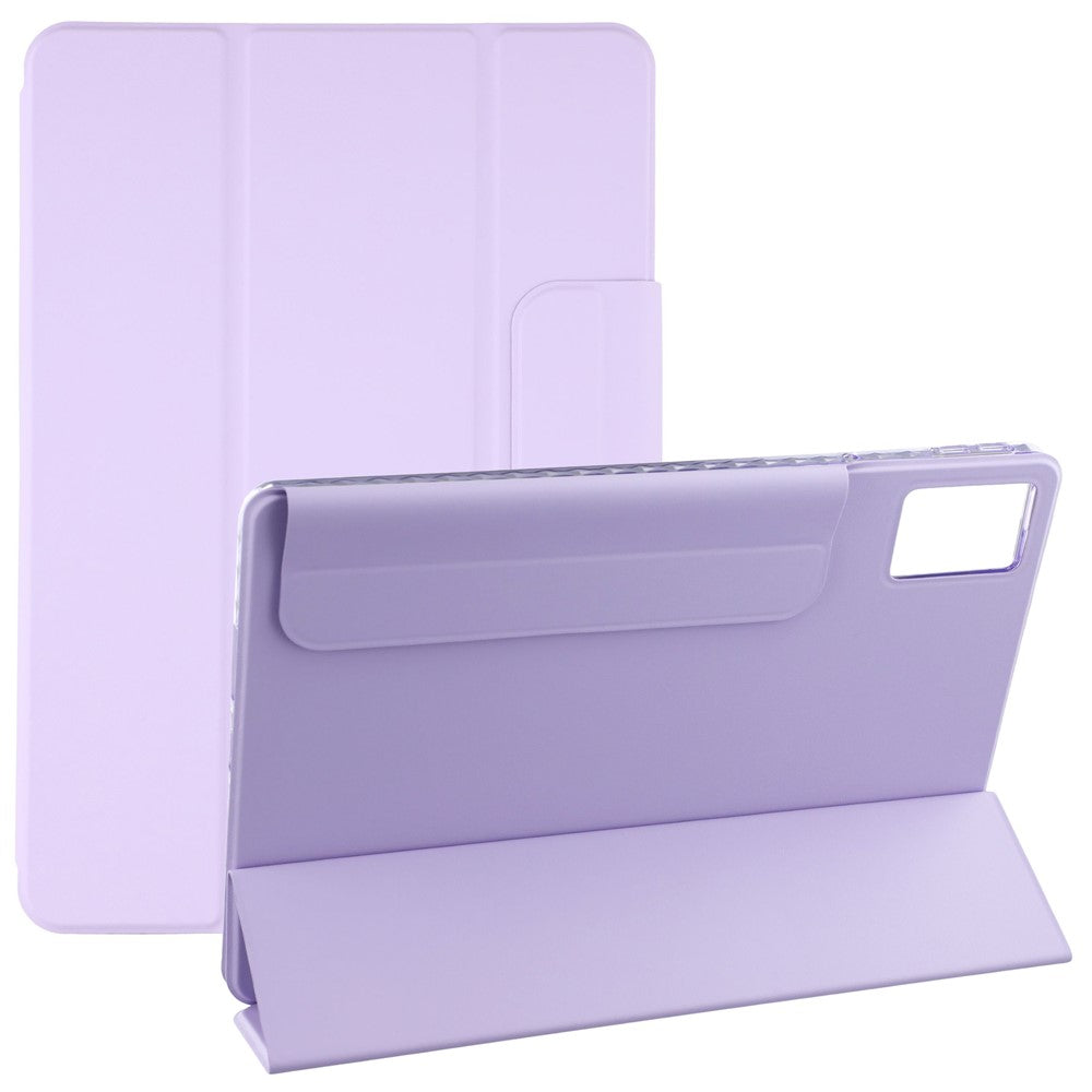 For Lenovo Idea Tab (TB336ZU / TB336FU) / Xiaoxin Pad 11 2025 Case Folding Stand Magnetic Leather Tablet Cover - Purple