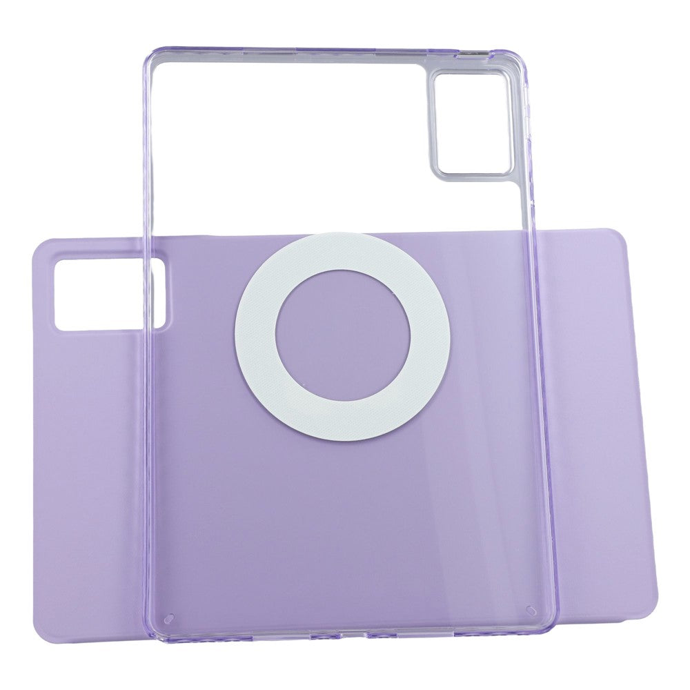 For Lenovo Idea Tab (TB336ZU / TB336FU) / Xiaoxin Pad 11 2025 Case Folding Stand Magnetic Leather Tablet Cover - Purple