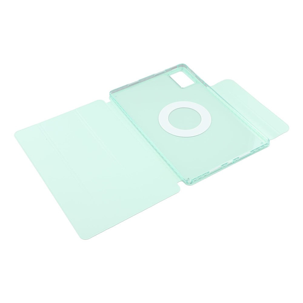 For Lenovo Idea Tab (TB336ZU / TB336FU) / Xiaoxin Pad 11 2025 Case Folding Stand Magnetic Leather Tablet Cover - Light Green