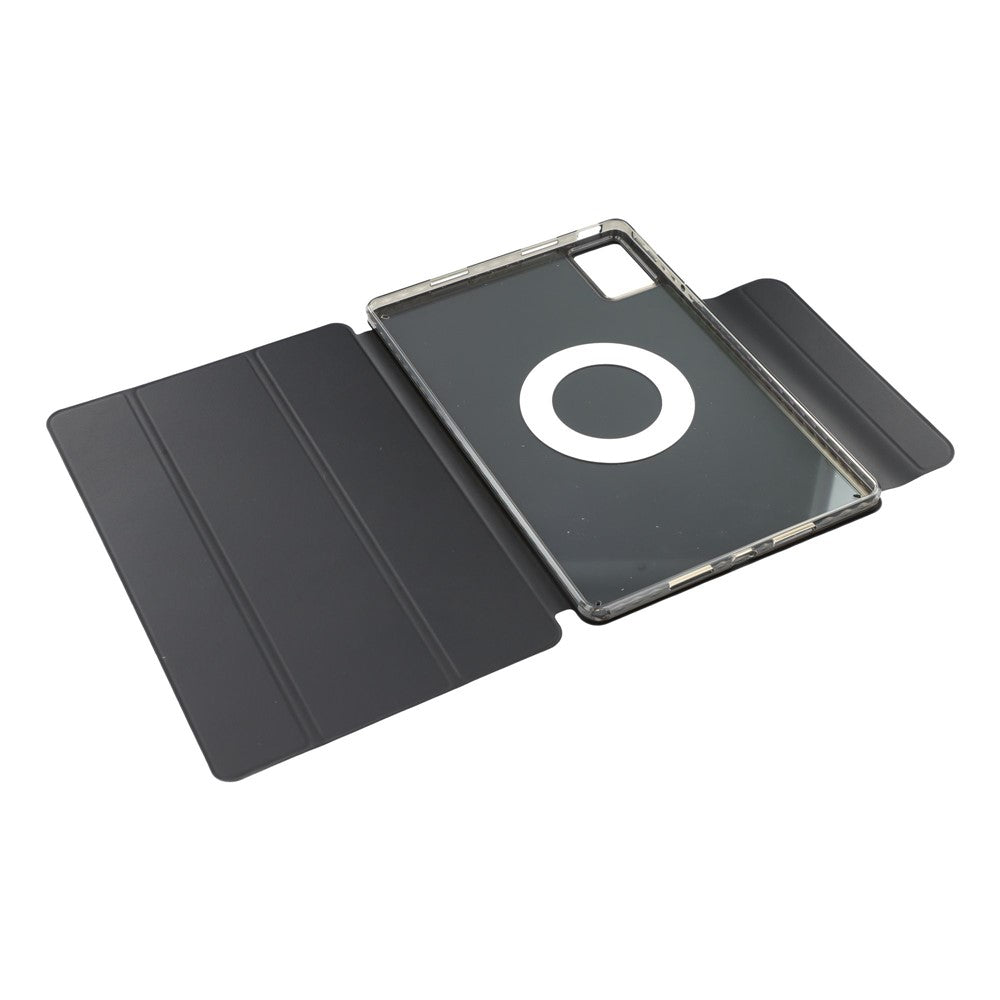 For Lenovo Idea Tab (TB336ZU / TB336FU) / Xiaoxin Pad 11 2025 Case Folding Stand Magnetic Leather Tablet Cover - Black