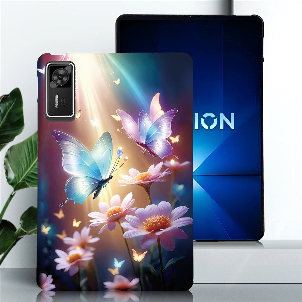 For Lenovo Legion Y700 Gen 4 Case Pattern Printing Slim Soft TPU Tablet Cover - Butterfly Floral