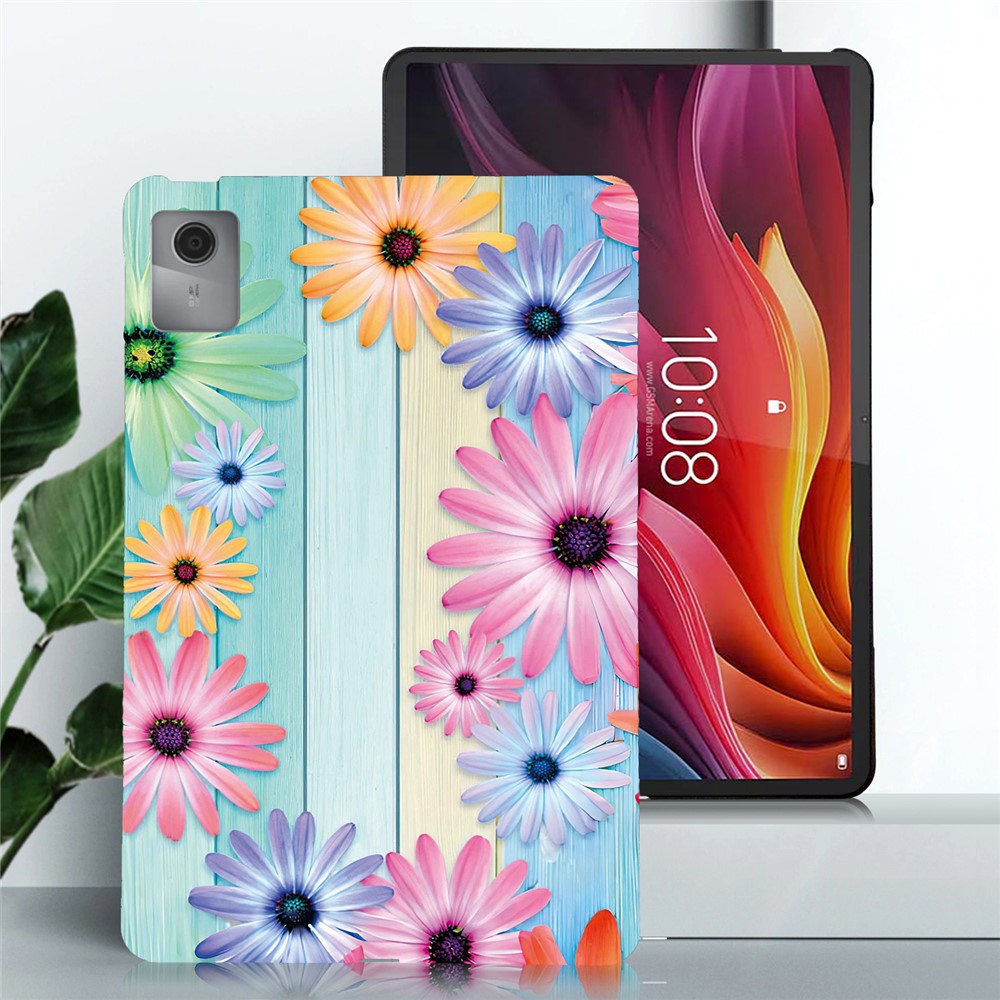 For Lenovo Idea Tab / Xiaoxin Pad 11 2025 Case Pattern Printing Slim Soft TPU Tablet Cover - Sunflower