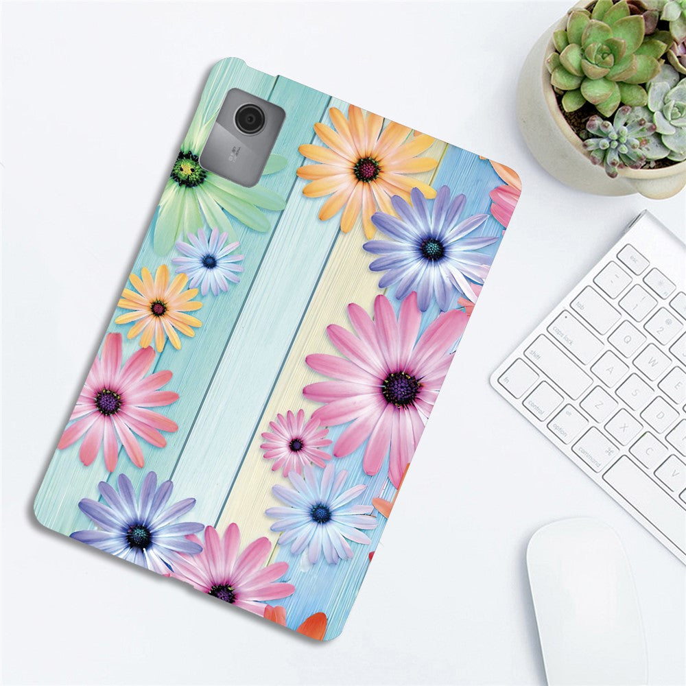 For Lenovo Idea Tab / Xiaoxin Pad 11 2025 Case Pattern Printing Slim Soft TPU Tablet Cover - Sunflower