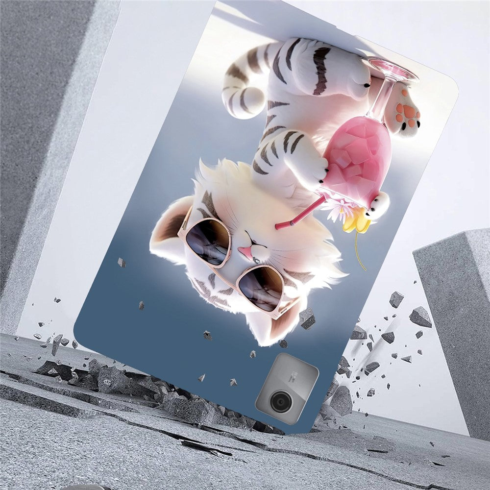 For Lenovo Idea Tab / Xiaoxin Pad 11 2025 Case Pattern Printing Slim Soft TPU Tablet Cover - Cartoon Tiger
