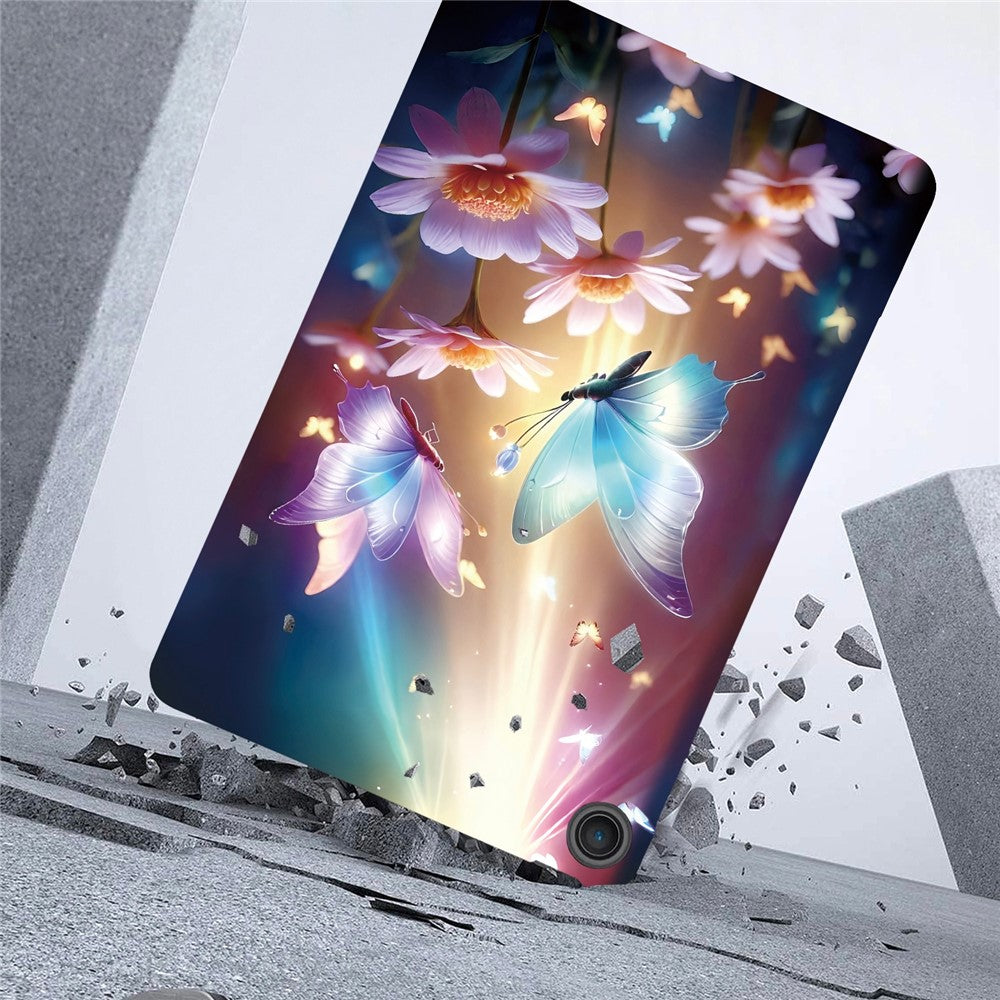 For Lenovo Tab 10.1 (2025) TB311XU / Zhaoyang K10C Case Pattern Printing Slim Soft TPU Tablet Cover - Butterfly Floral