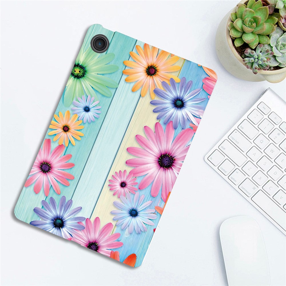 For Lenovo Tab 10.1 (2025) TB311XU / Zhaoyang K10C Case Pattern Printing Slim Soft TPU Tablet Cover - Sunflower