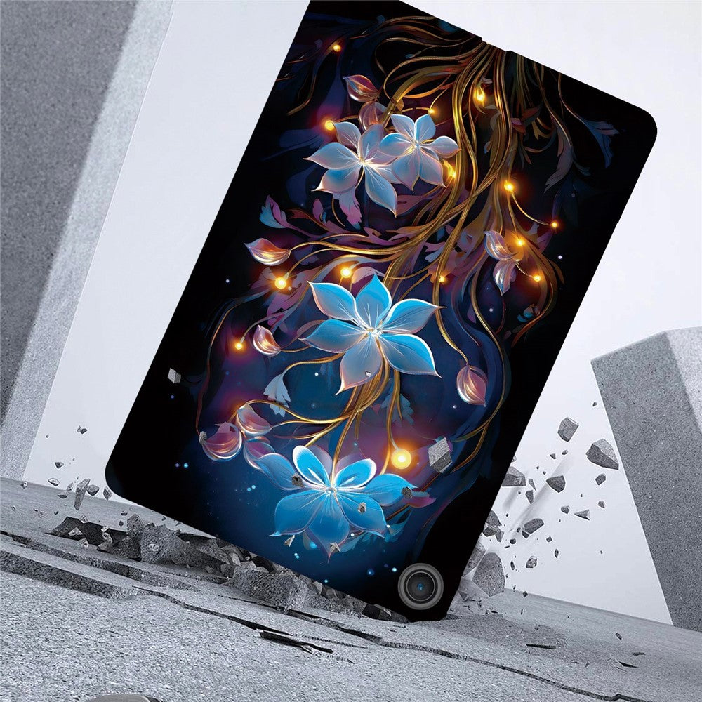 For Lenovo Tab 10.1 (2025) TB311XU / Zhaoyang K10C Case Pattern Printing Slim Soft TPU Tablet Cover - Small Lantern Flower