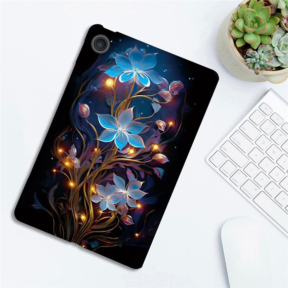 For Lenovo Tab 10.1 (2025) TB311XU / Zhaoyang K10C Case Pattern Printing Slim Soft TPU Tablet Cover - Small Lantern Flower