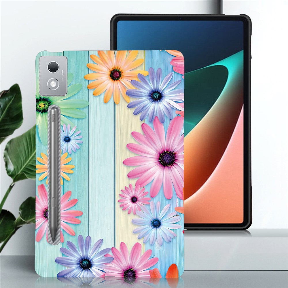 For Lenovo Tab P12 Pro 12.7 2025  /  Xiaoxin Pad Pro 12.7 (2025) Case Pattern Printing Slim Soft TPU Tablet Cover - Sunflower