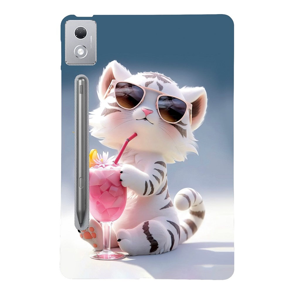 For Lenovo Tab P12 Pro 12.7 2025  /  Xiaoxin Pad Pro 12.7 (2025) Case Pattern Printing Slim Soft TPU Tablet Cover - Cartoon Tiger