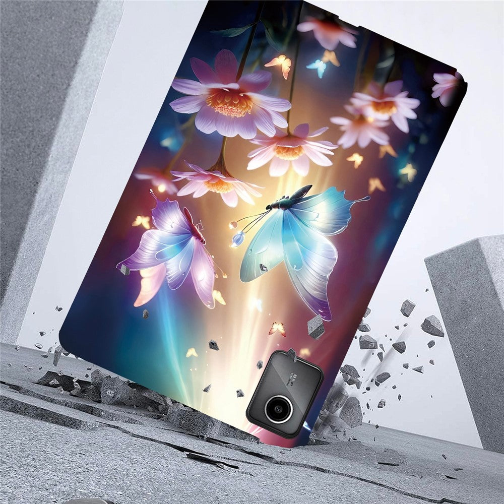 For Lenovo Tab M11 TB-330FC / Xiaoxin Pad 11 2024 TB-331FC Case Pattern Printing Slim Soft TPU Tablet Cover - Butterfly Floral