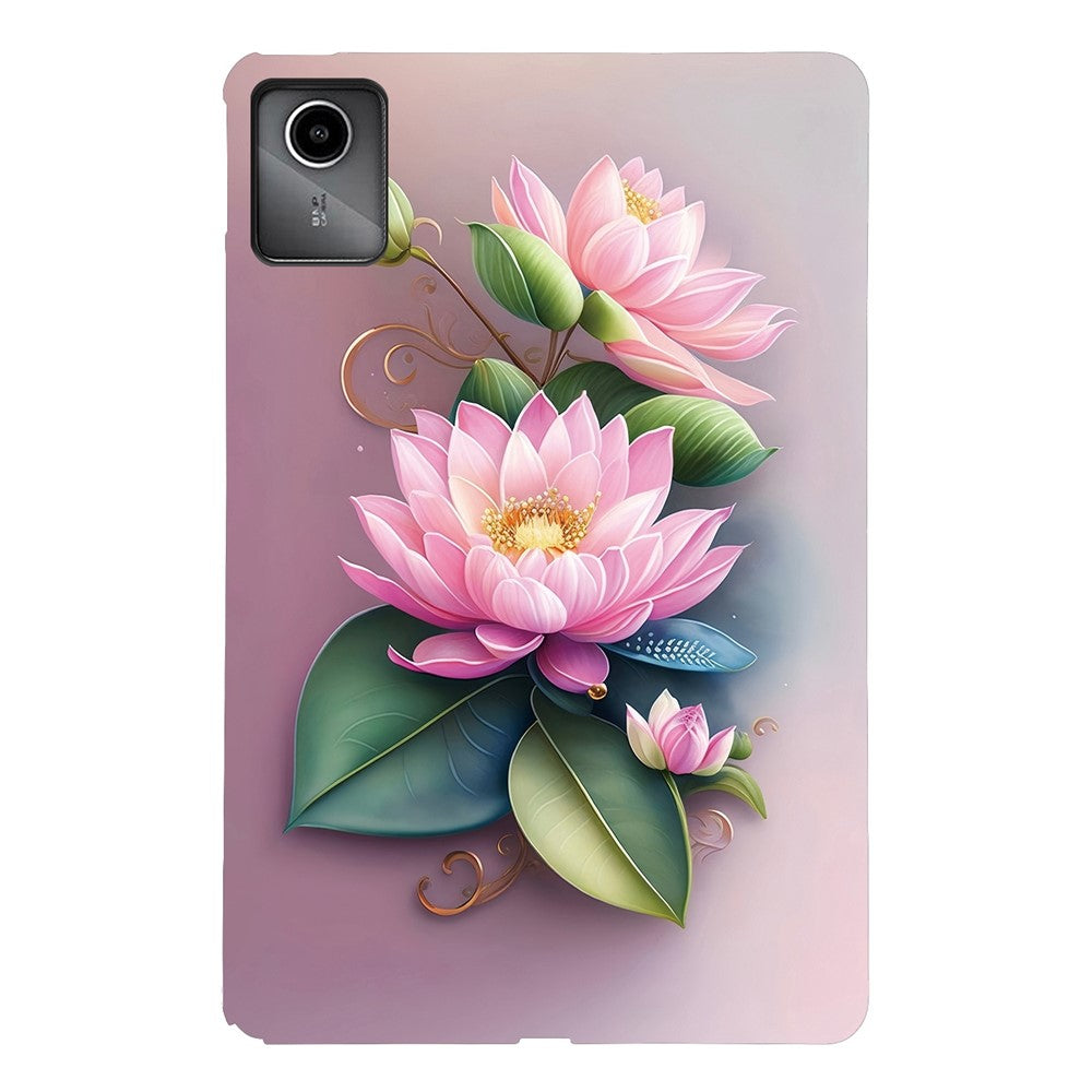 For Lenovo Tab M11 TB-330FC / Xiaoxin Pad 11 2024 TB-331FC Case Pattern Printing Slim Soft TPU Tablet Cover - Lotus