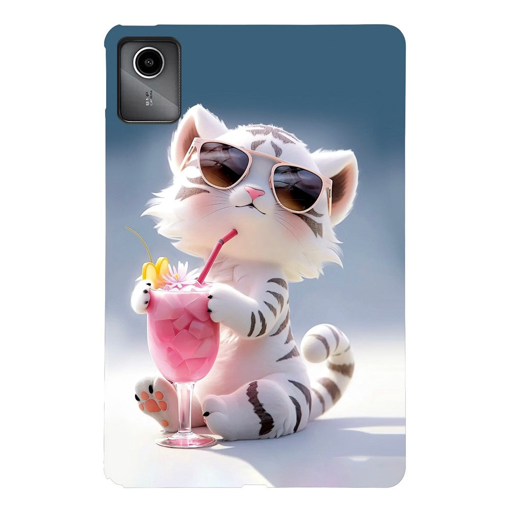 For Lenovo Tab M11 TB-330FC / Xiaoxin Pad 11 2024 TB-331FC Case Pattern Printing Slim Soft TPU Tablet Cover - Cartoon Tiger