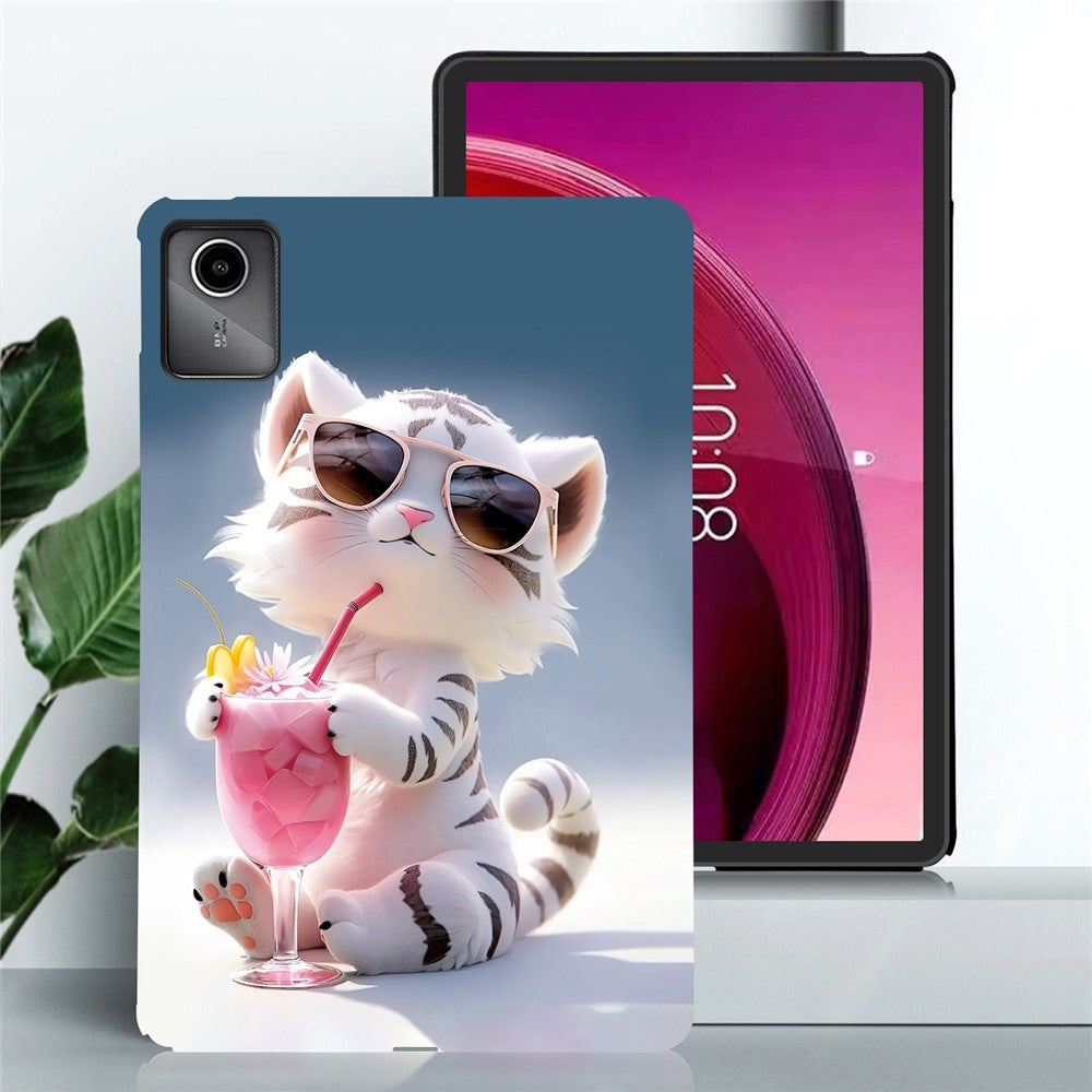 For Lenovo Tab M11 TB-330FC / Xiaoxin Pad 11 2024 TB-331FC Case Pattern Printing Slim Soft TPU Tablet Cover - Cartoon Tiger