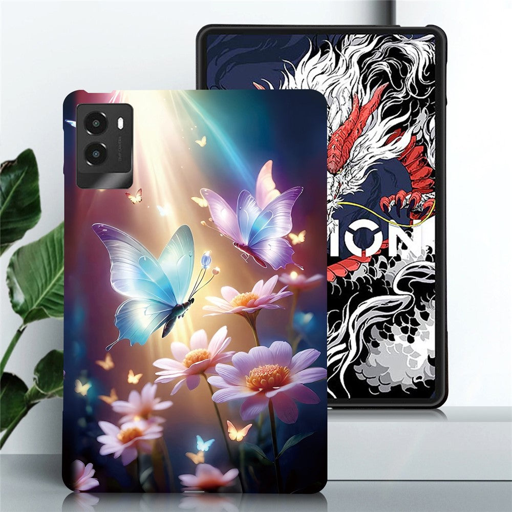 For Lenovo Legion Y700 (2025) Case Pattern Printing Slim Soft TPU Tablet Cover - Butterfly Floral