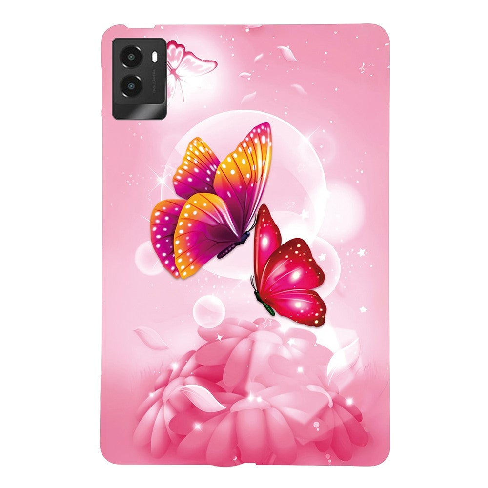 For Lenovo Legion Y700 (2025) Case Pattern Printing Slim Soft TPU Tablet Cover - Pink Butterfly