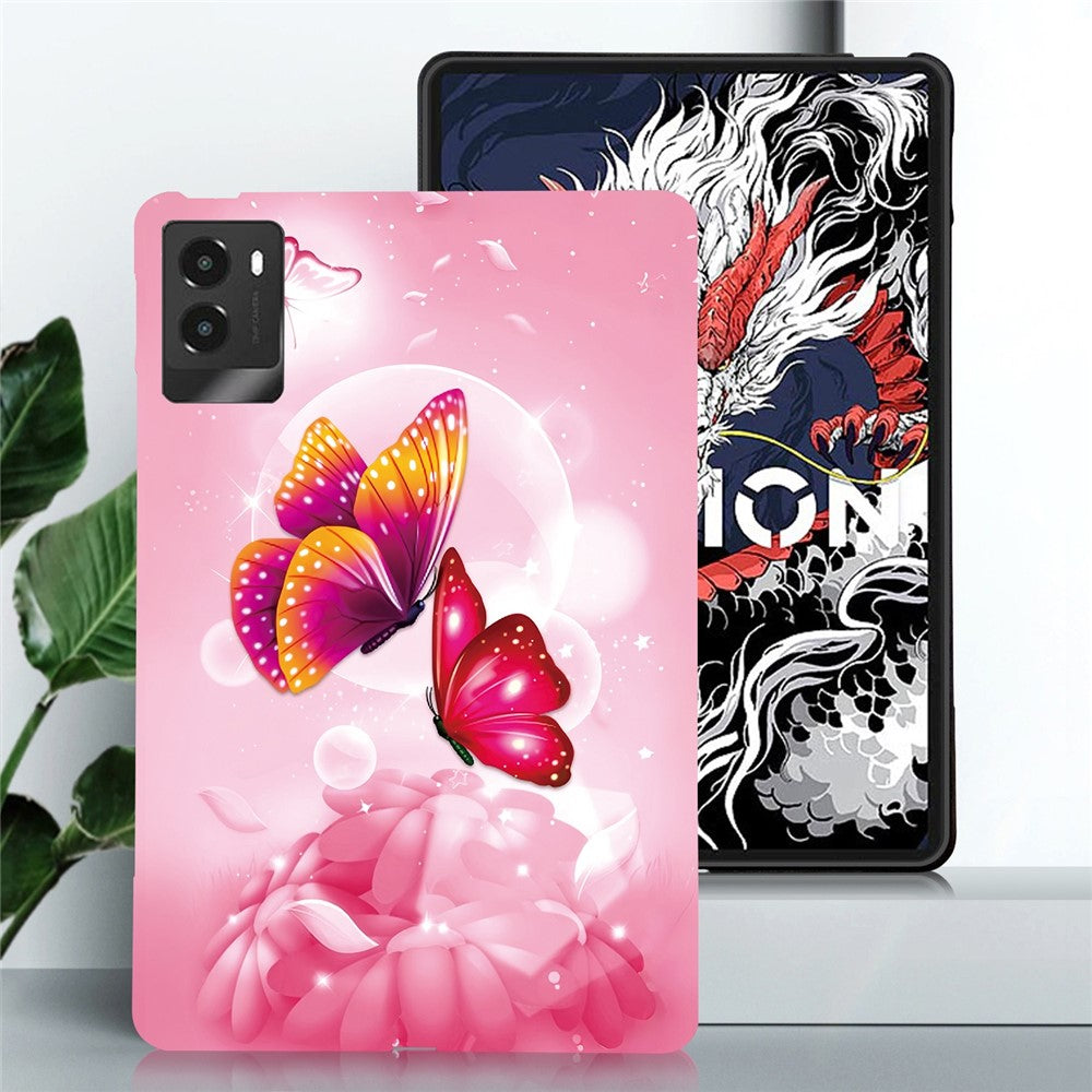 For Lenovo Legion Y700 (2025) Case Pattern Printing Slim Soft TPU Tablet Cover - Pink Butterfly