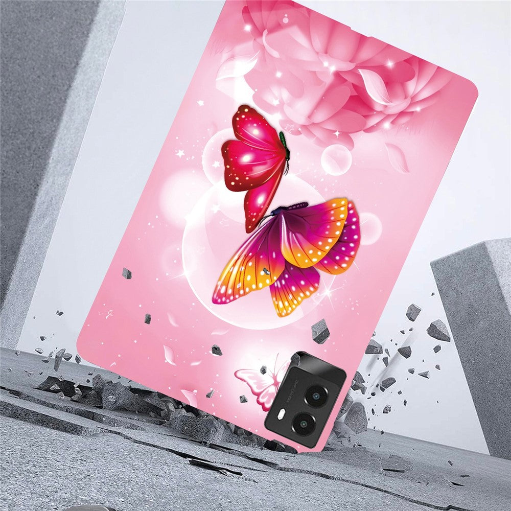 For Lenovo Legion Y700 (2025) Case Pattern Printing Slim Soft TPU Tablet Cover - Pink Butterfly