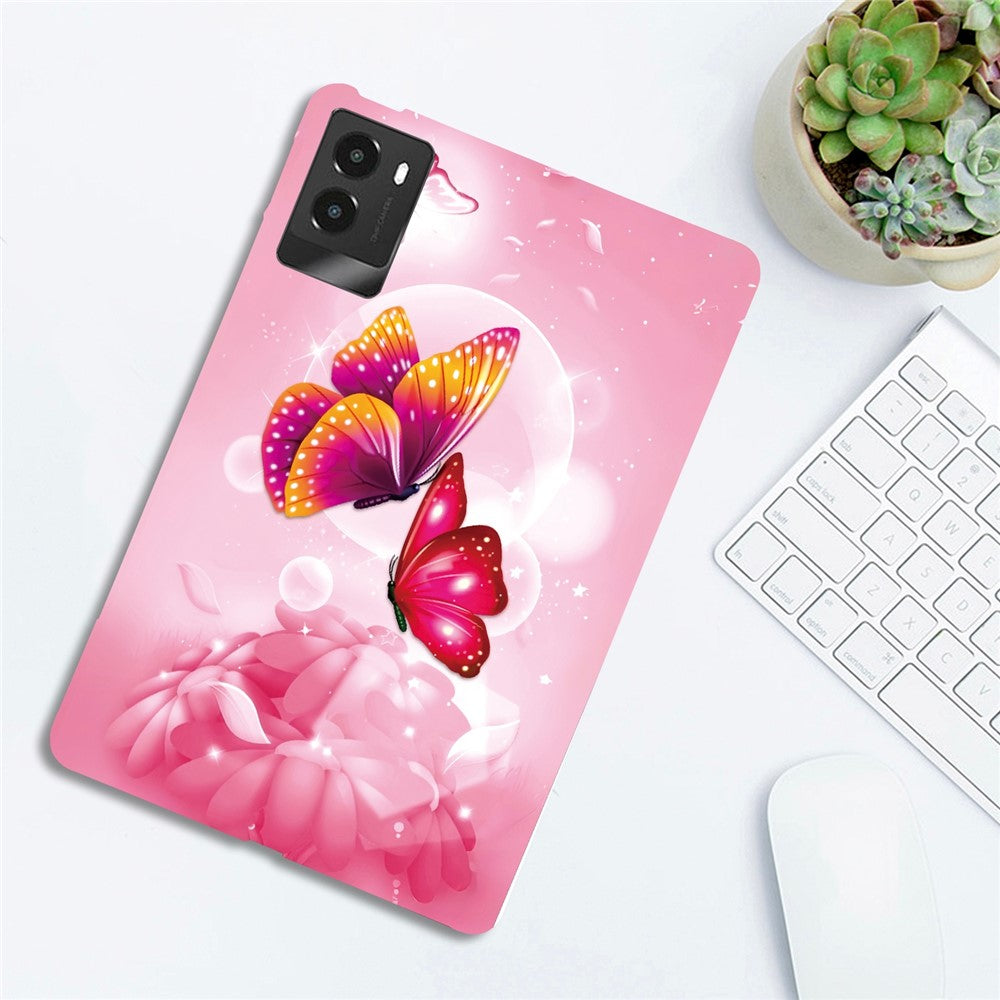 For Lenovo Legion Y700 (2025) Case Pattern Printing Slim Soft TPU Tablet Cover - Pink Butterfly