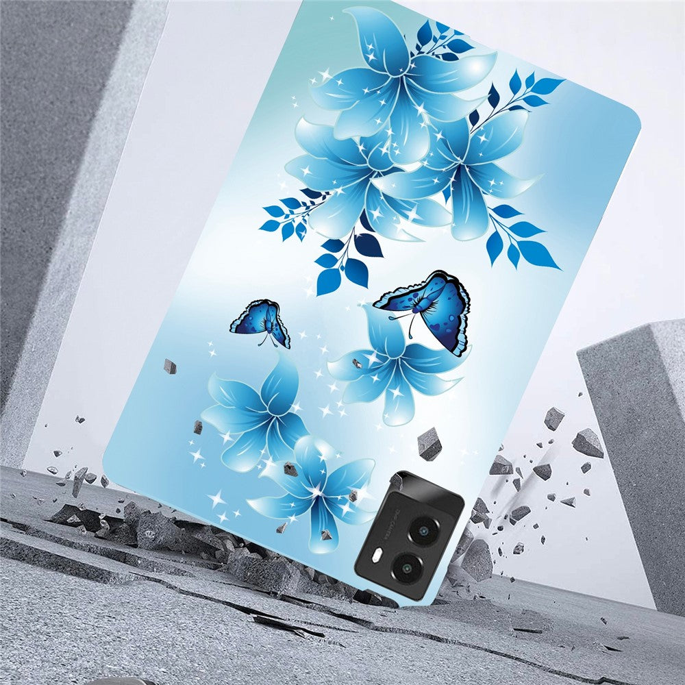 For Lenovo Legion Y700 (2025) Case Pattern Printing Slim Soft TPU Tablet Cover - Blue Butterfly
