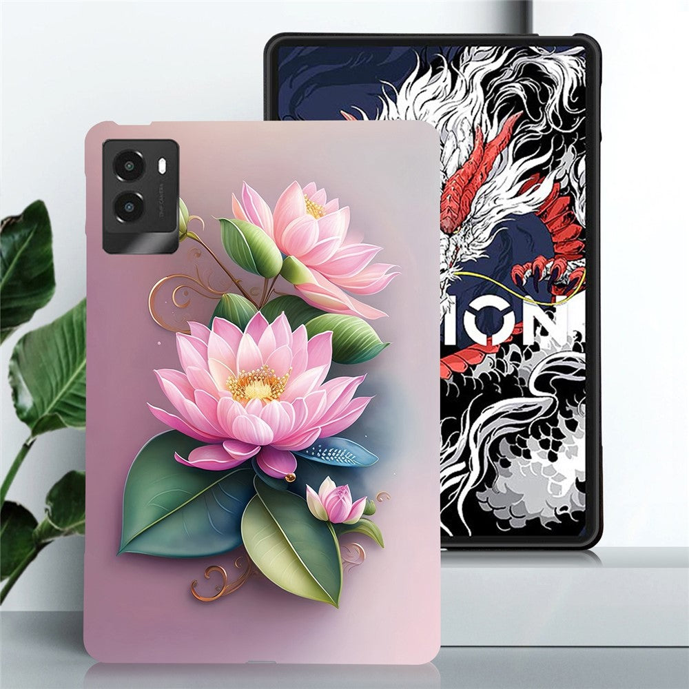 For Lenovo Legion Y700 (2025) Case Pattern Printing Slim Soft TPU Tablet Cover - Lotus