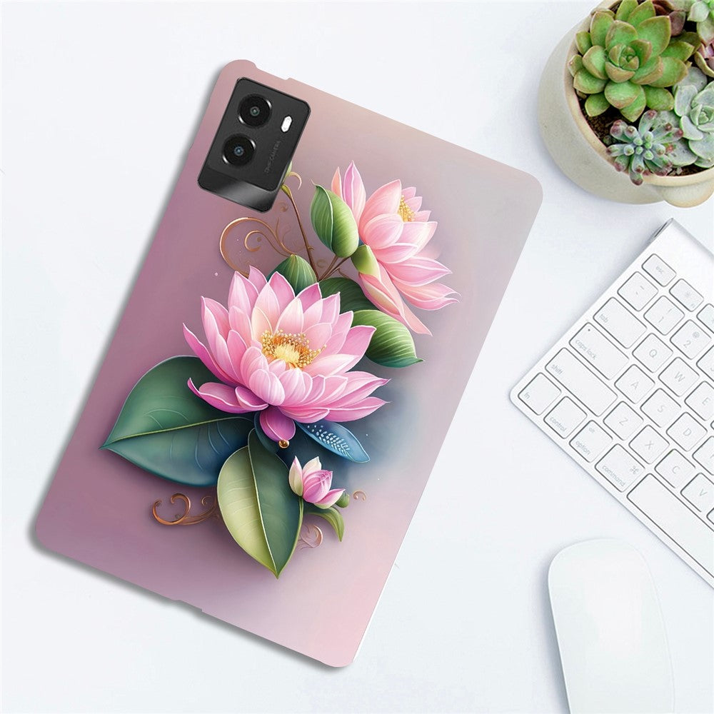 For Lenovo Legion Y700 (2025) Case Pattern Printing Slim Soft TPU Tablet Cover - Lotus