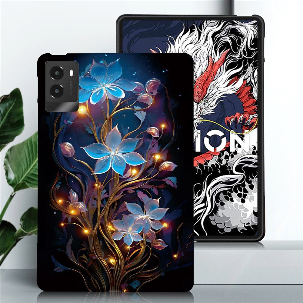 For Lenovo Legion Y700 (2025) Case Pattern Printing Slim Soft TPU Tablet Cover - Small Lantern Flower