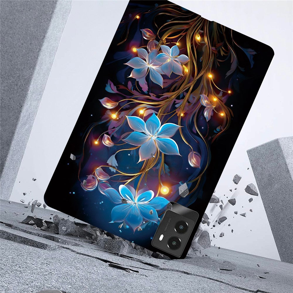 For Lenovo Legion Y700 (2025) Case Pattern Printing Slim Soft TPU Tablet Cover - Small Lantern Flower