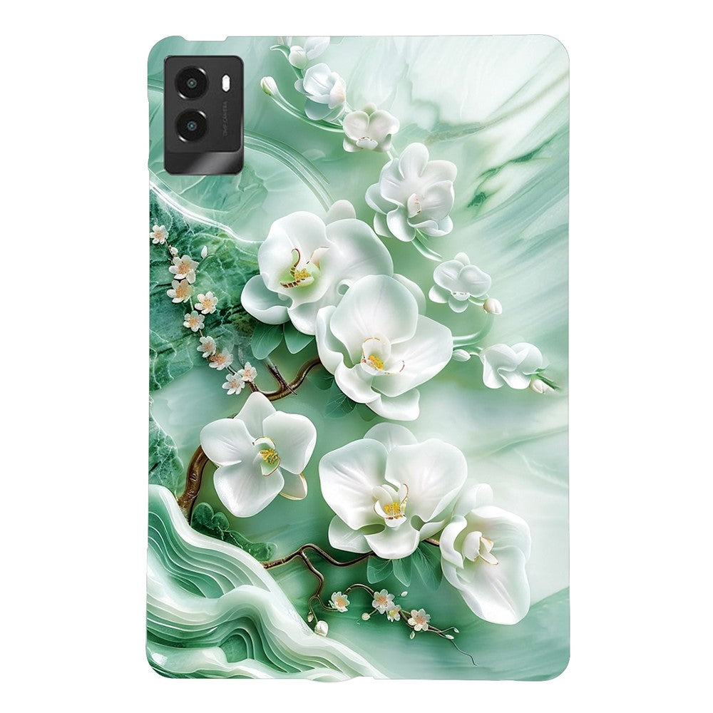 For Lenovo Legion Y700 (2025) Case Pattern Printing Slim Soft TPU Tablet Cover - Jade Flower