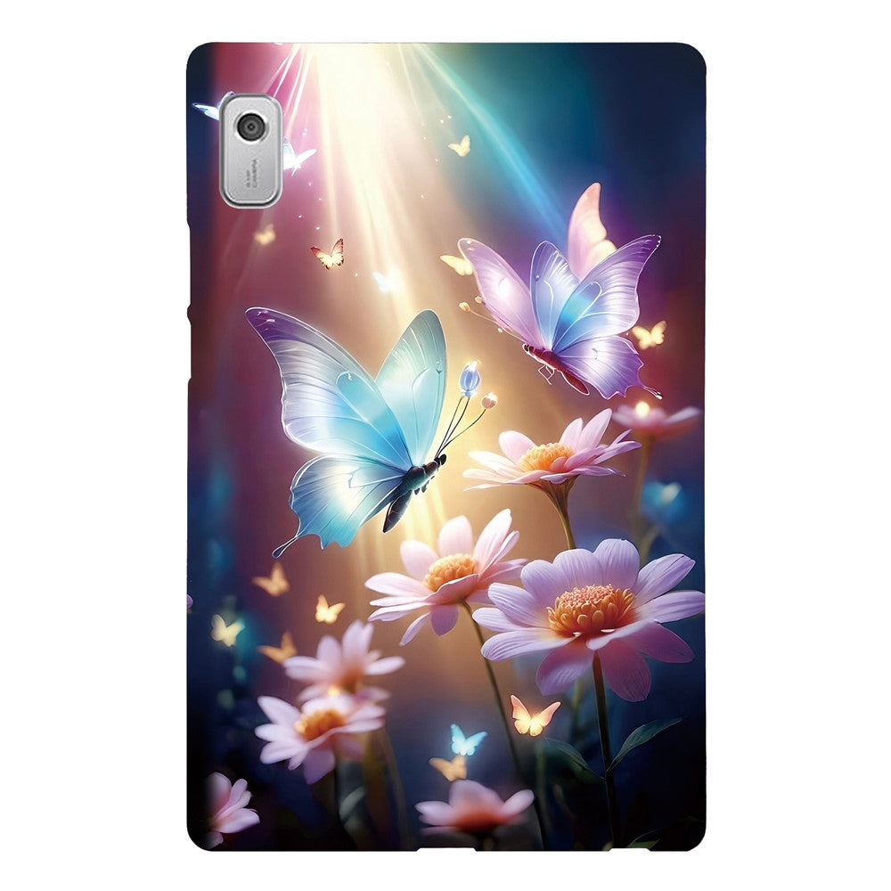For Lenovo Tab M9 Case Pattern Printing Slim Soft TPU Tablet Cover - Butterfly Floral