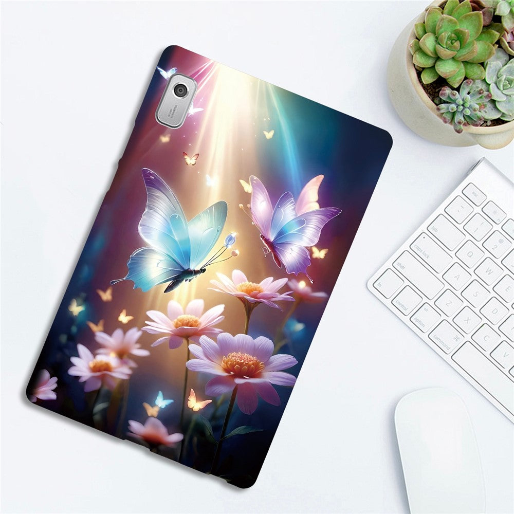 For Lenovo Tab M9 Case Pattern Printing Slim Soft TPU Tablet Cover - Butterfly Floral