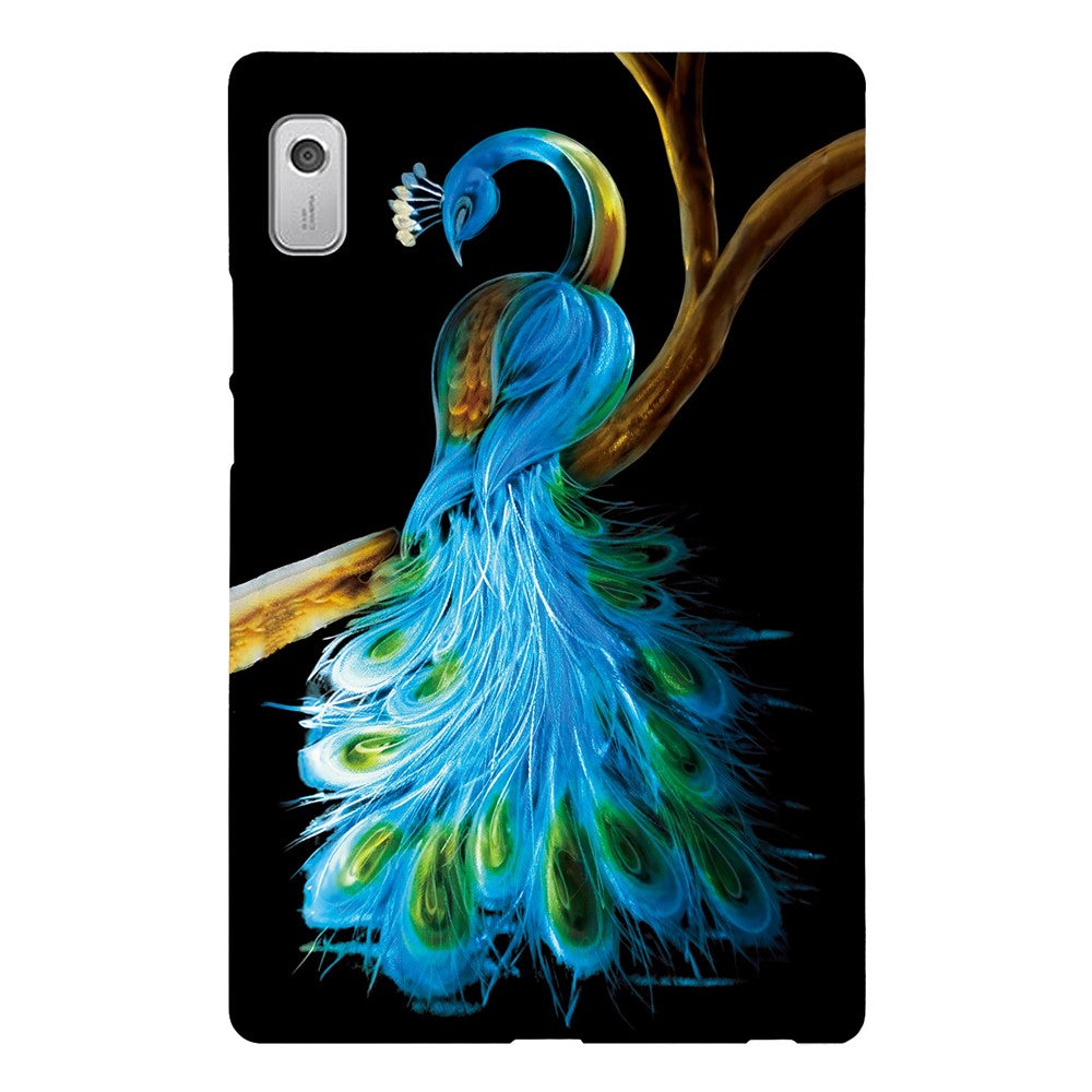 For Lenovo Tab M9 Case Pattern Printing Slim Soft TPU Tablet Cover - Peacock