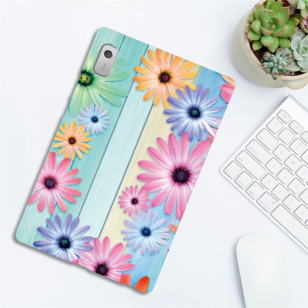 For Lenovo Tab M9 Case Pattern Printing Slim Soft TPU Tablet Cover - Sunflower