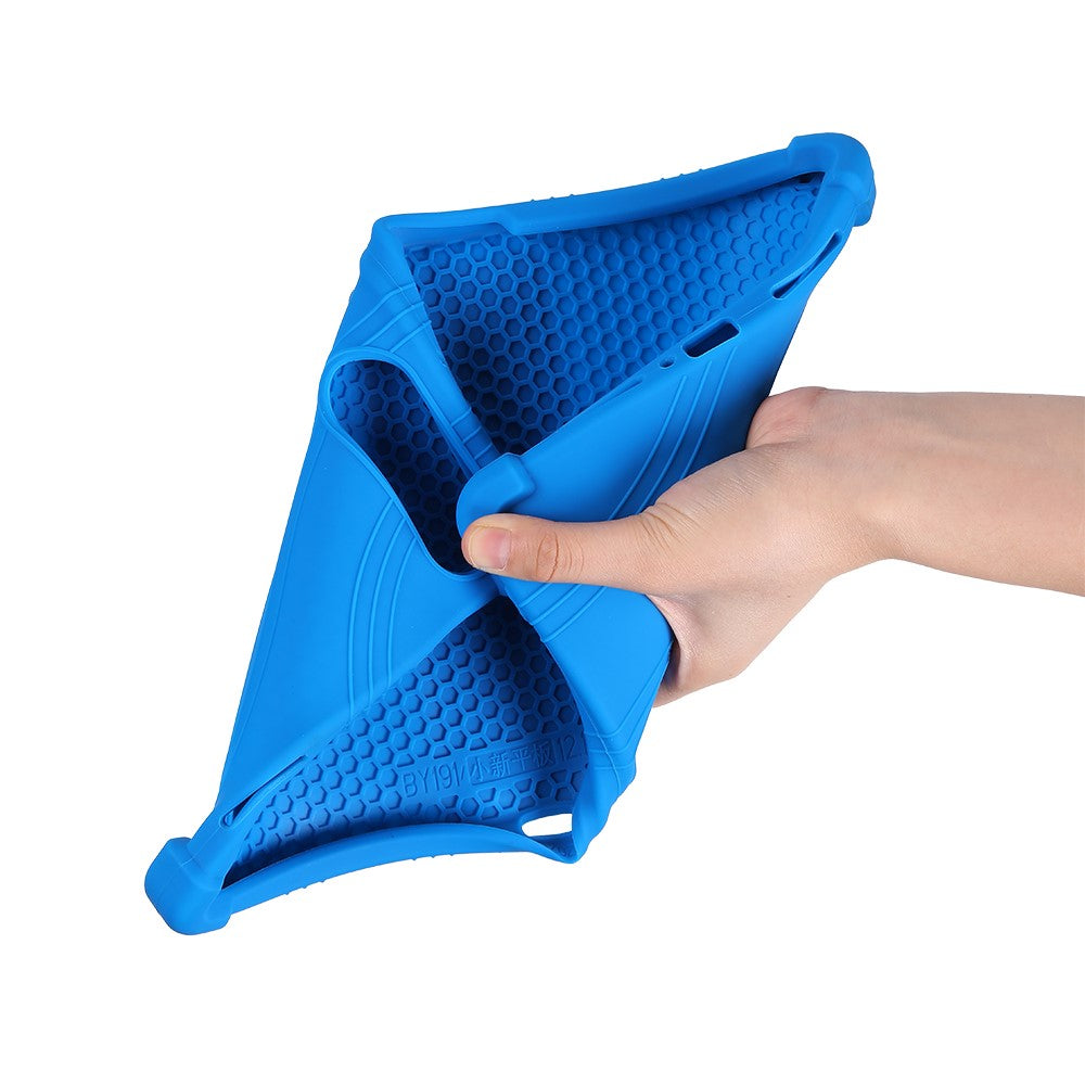 For Lenovo Xiaoxin Pad Pro GT Case Adjustable Kickstand Silicone Tablet Protective Cover - Dark Blue