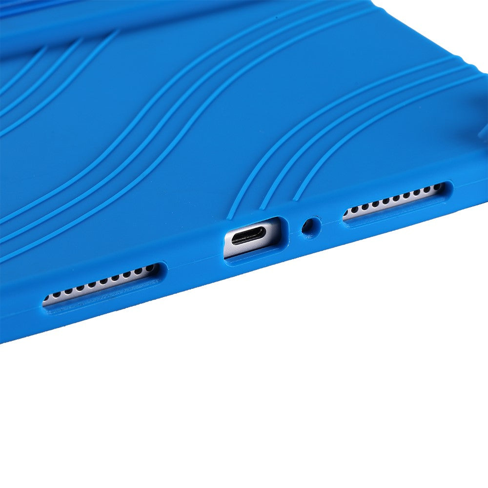 For Lenovo Xiaoxin Pad Pro GT Case Adjustable Kickstand Silicone Tablet Protective Cover - Dark Blue