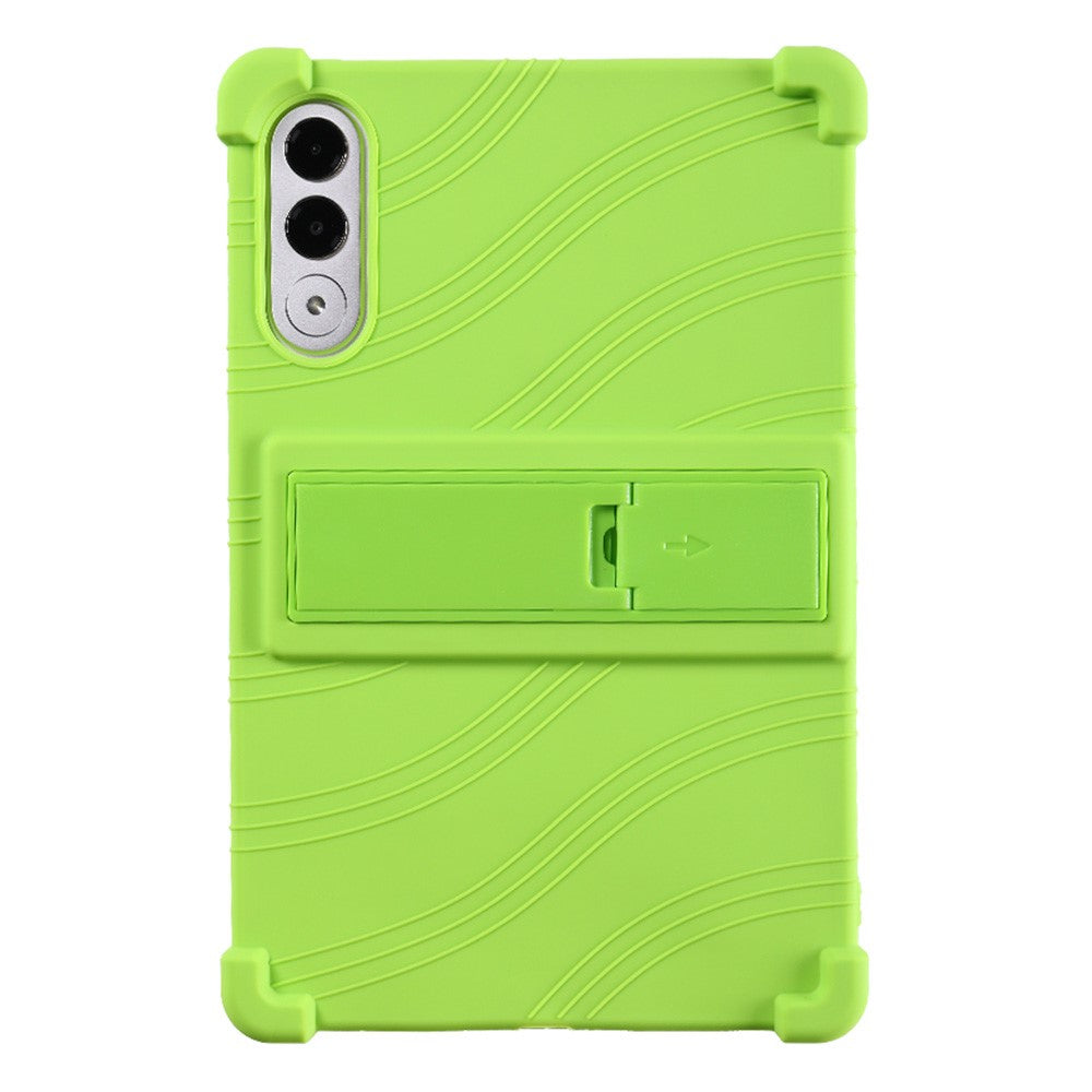 For Lenovo Xiaoxin Pad Pro GT Case Adjustable Kickstand Silicone Tablet Protective Cover - Green