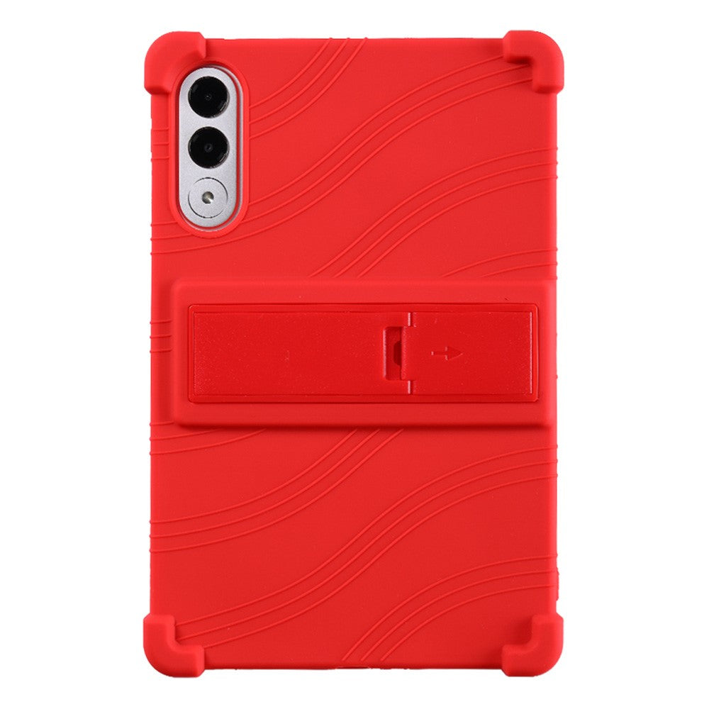 For Lenovo Xiaoxin Pad Pro GT Case Adjustable Kickstand Silicone Tablet Protective Cover - Red