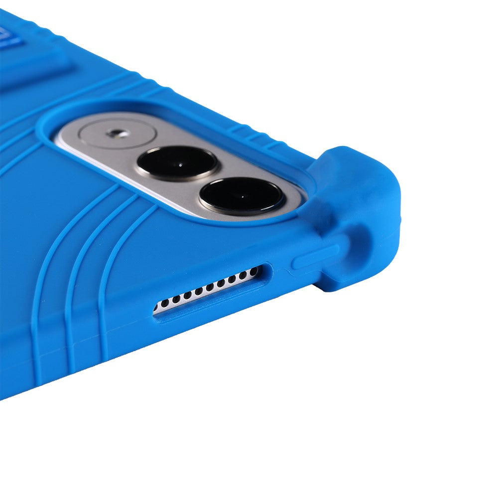 For Lenovo Xiaoxin Pad Pro GT Case Adjustable Kickstand Silicone Tablet Protective Cover - Orange