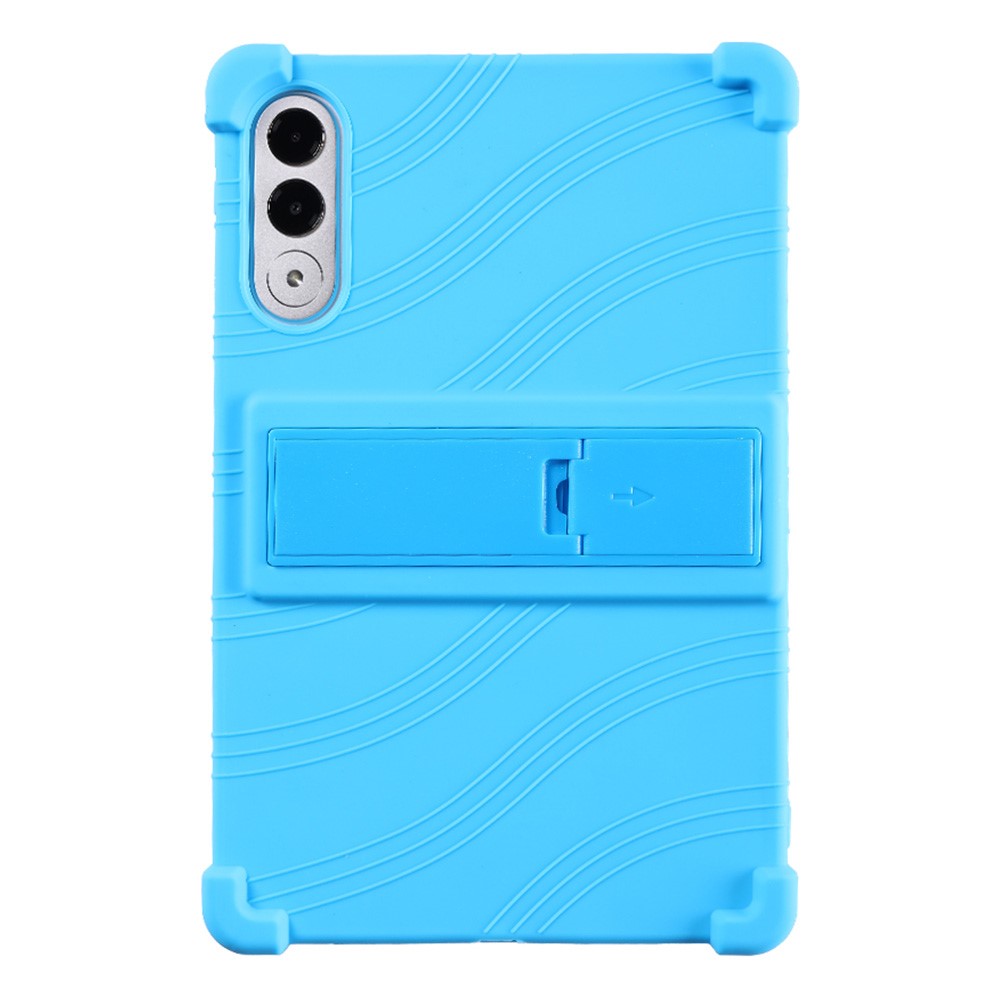 For Lenovo Xiaoxin Pad Pro GT Case Adjustable Kickstand Silicone Tablet Protective Cover - Baby Blue